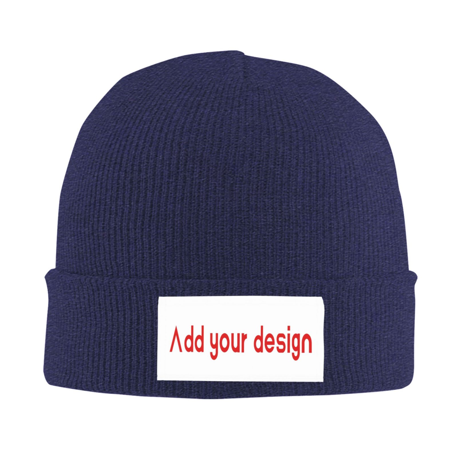 Beanie Cuffed Knit - Berretto Personalizzato, Cappello Invernale Lavorato a