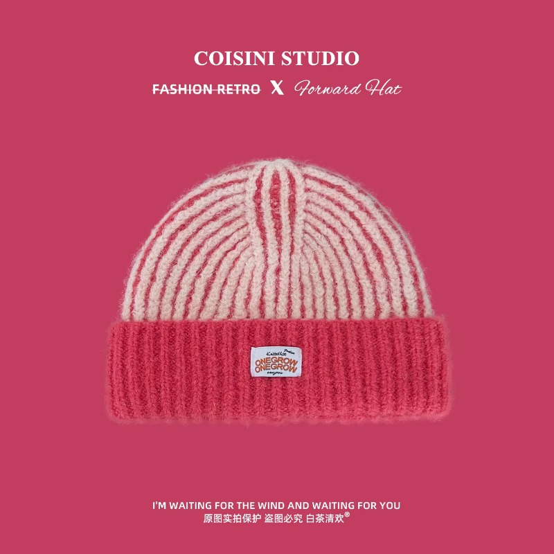 Berretto in maglia a righe, mo - Beanie Cuffed Knit recensione e prezzo